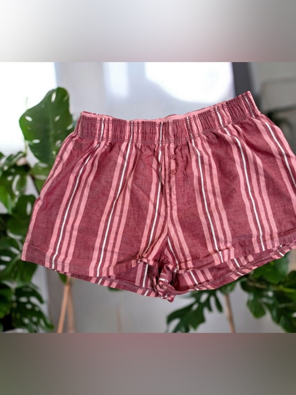 Colsie Striped Boxer Lounge Shorts XS
